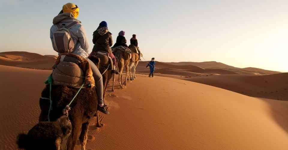 Merzouga dunes Camel trekking