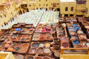 Traditional tanneries in Fez | Morocco