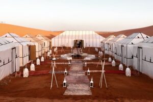 Sahara desert camp in Zagora